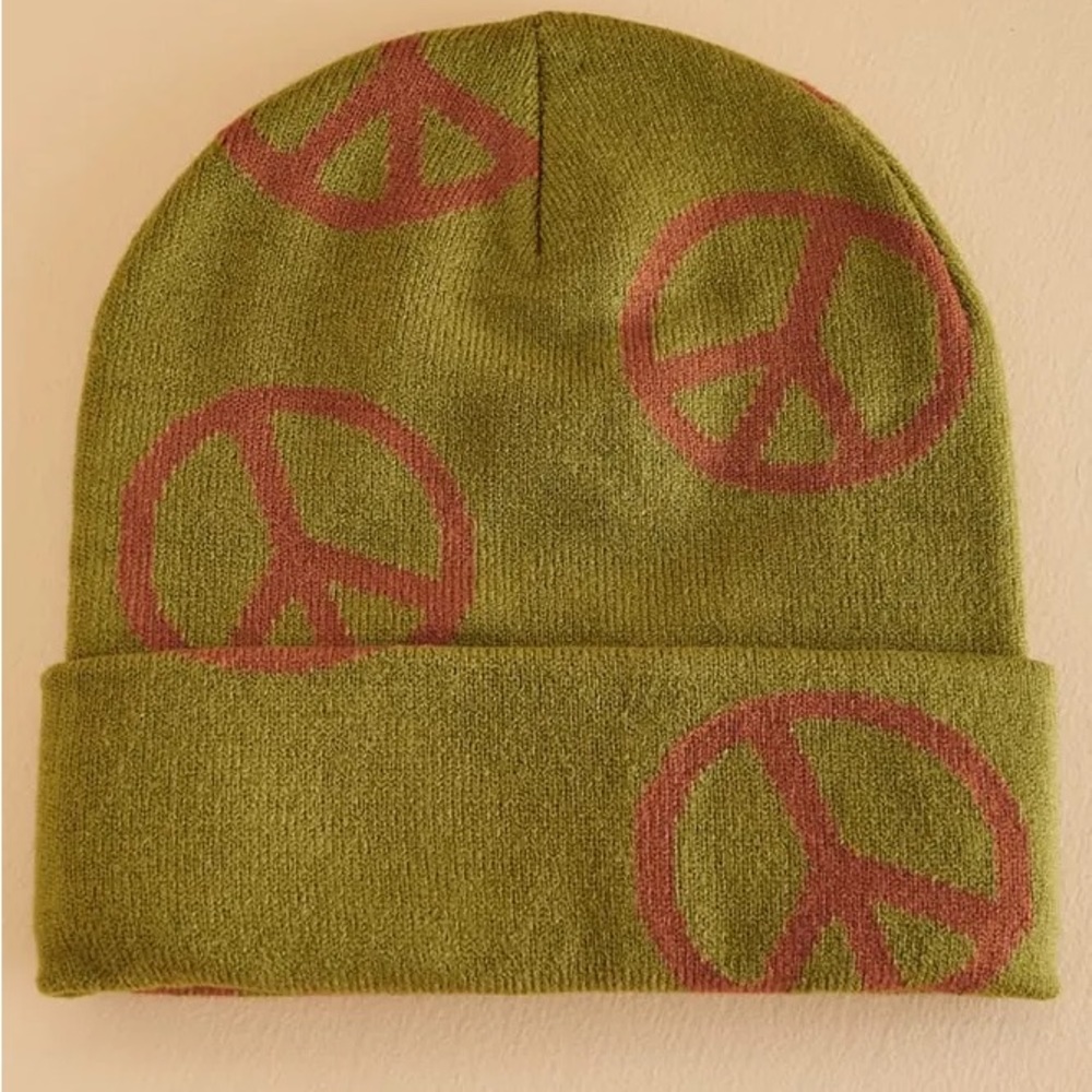 Peace Sign Beanie